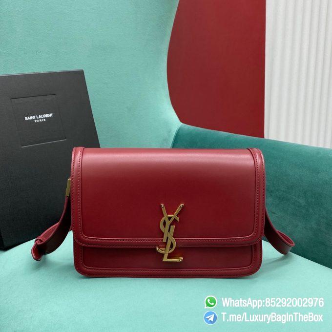Best Clone YSL Solferino Medium Satchel Opyum Red In Box Saint Laurent Leather with Front Flap and Silver Metal YSL Closure SKU 6343050SX0W6008 01