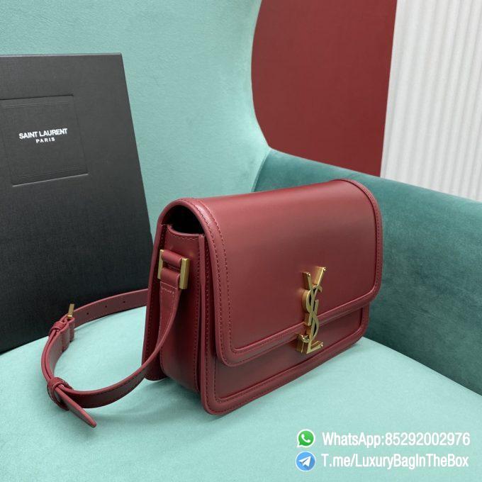 Best Clone YSL Solferino Medium Satchel Opyum Red In Box Saint Laurent Leather with Front Flap and Silver Metal YSL Closure SKU 6343050SX0W6008 02