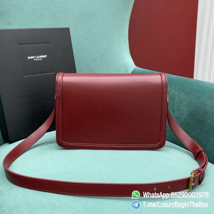 Best Clone YSL Solferino Medium Satchel Opyum Red In Box Saint Laurent Leather with Front Flap and Silver Metal YSL Closure SKU 6343050SX0W6008 03