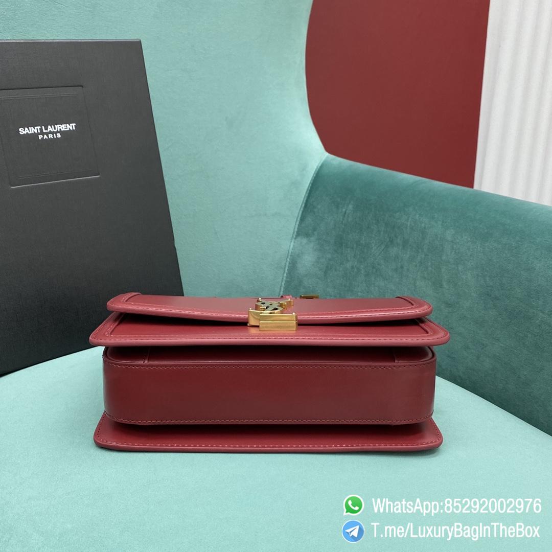 Best Clone YSL Solferino Medium Satchel Opyum Red In Box Saint Laurent Leather with Front Flap and Silver Metal YSL Closure SKU 6343050SX0W6008 04