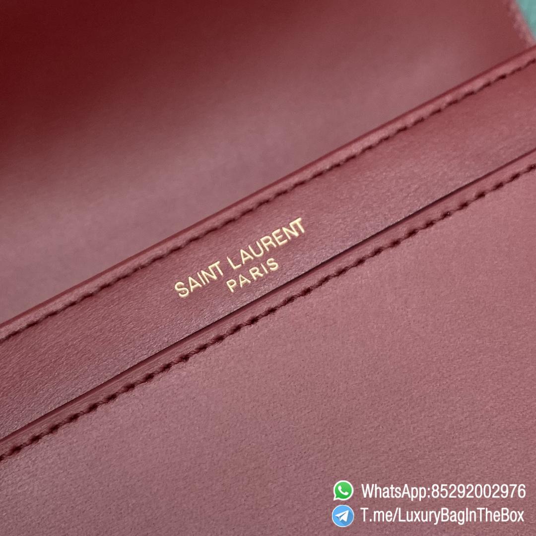 Best Clone YSL Solferino Medium Satchel Opyum Red In Box Saint Laurent Leather with Front Flap and Silver Metal YSL Closure SKU 6343050SX0W6008 07