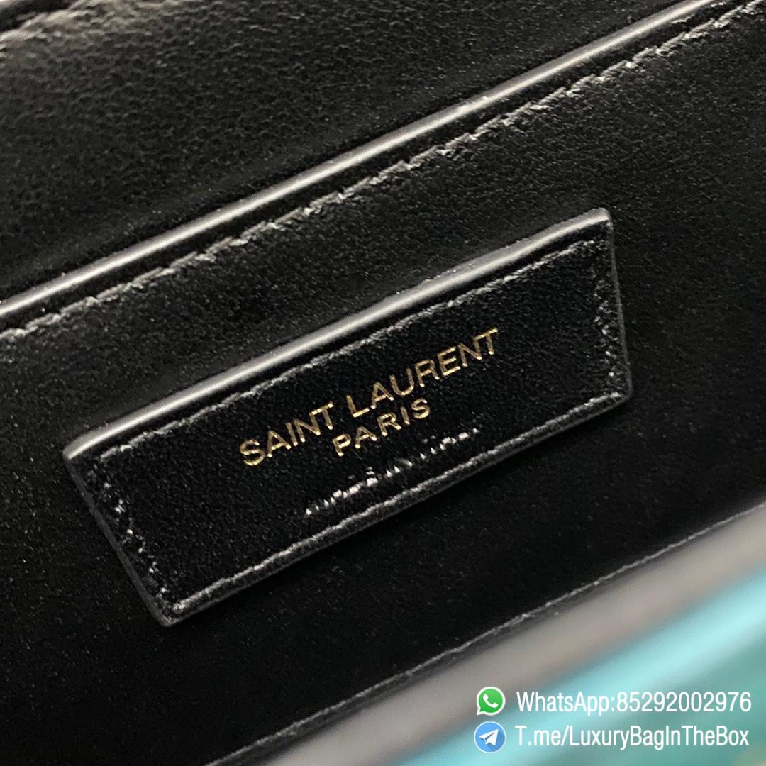 Best Quality Clone YSL Solferino Medium Satchel Bag Blue In Box Saint Laurent Leather with Front Flap Bronze Metal Hardware Metal YSL Initials Closure SKU 634305 09