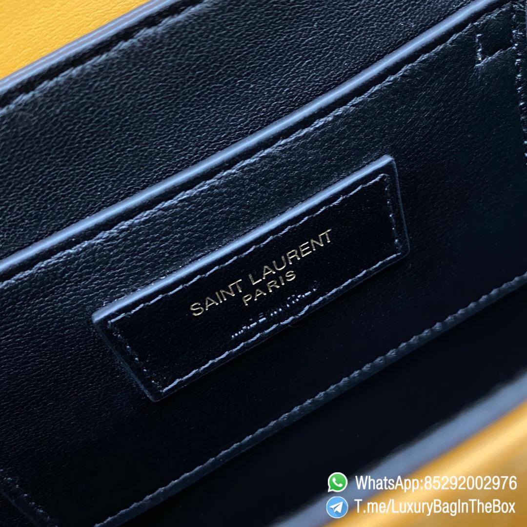 Best Quality Clone YSL Solferino Medium Satchel Bag Honey Yellow In Box Saint Laurent Leather with Front Flap Bronze Metal Hardware Metal YSL Initials Closure SKU 634305 08