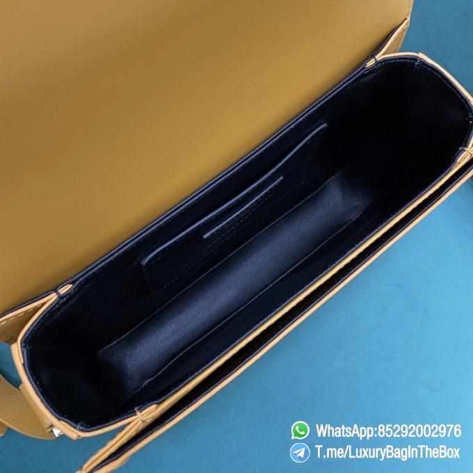 Best Quality Clone YSL Solferino Medium Satchel Bag Honey Yellow In Box Saint Laurent Leather with Front Flap Bronze Metal Hardware Metal YSL Initials Closure SKU 634305 09