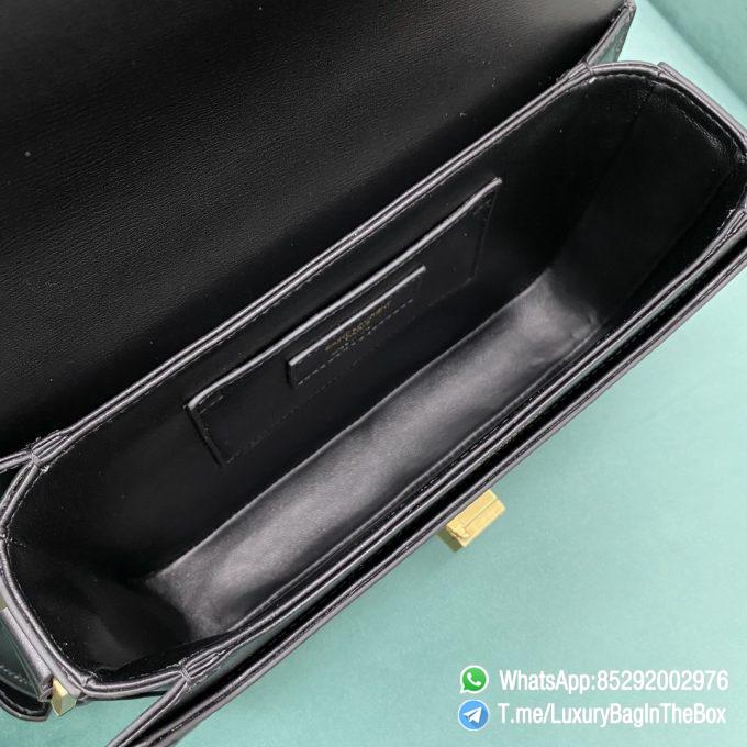 Best Replica YSL Solferino Medium Satchel Bag Black In Box Saint Laurent Leather with Front Flap Bronze Metal Hardware Metal YSL Initials Closure SKU 6343050SX0W1000 06