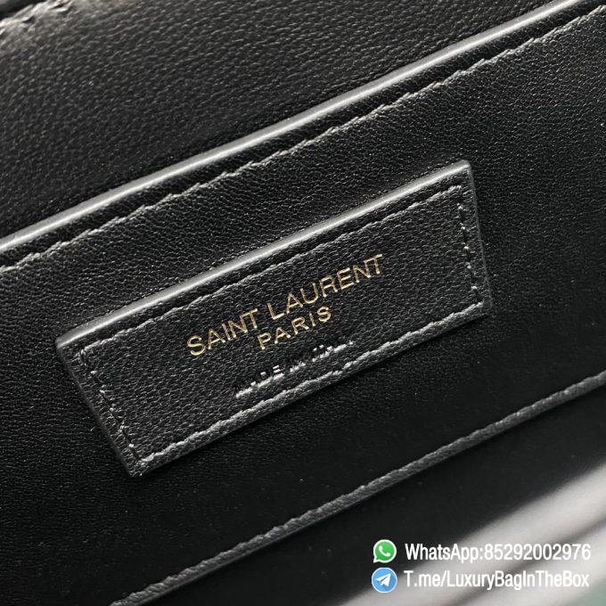 Best Replica YSL Solferino Medium Satchel Bag Black In Box Saint Laurent Leather with Front Flap Bronze Metal Hardware Metal YSL Initials Closure SKU 6343050SX0W1000 08
