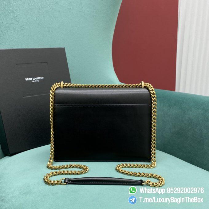 SAINT LAURENT MONOGRAM BAG YSL SUNSET MEDIUM IN SMOOTH LEATHER FRONT FLAP CHAIN AND LEATHER SHOULDER STRAP YSL BRONZE METAL HARDWARE STYLE ID 442906D420W1000 03