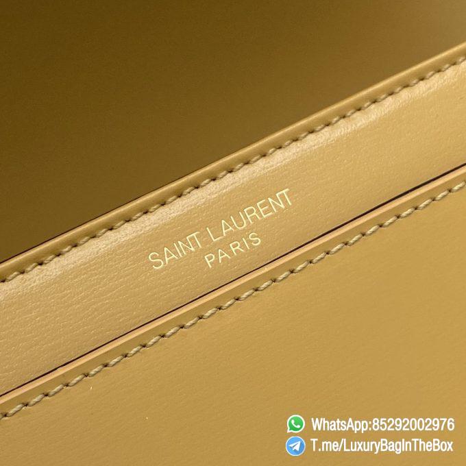 Top Quality Replica YSL Solferino Medium Satchel Bag Ginger Yellow In Box Saint Laurent Leather with Front Flap Bronze Metal Hardware Metal YSL Initials Closure SKU 634305 07