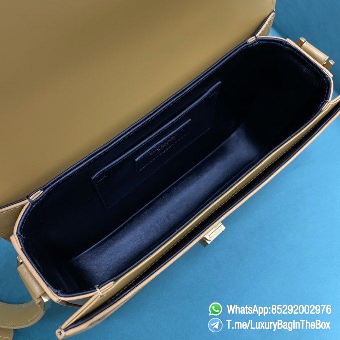 Top Quality Replica YSL Solferino Medium Satchel Bag Ginger Yellow In Box Saint Laurent Leather with Front Flap Bronze Metal Hardware Metal YSL Initials Closure SKU 634305 08