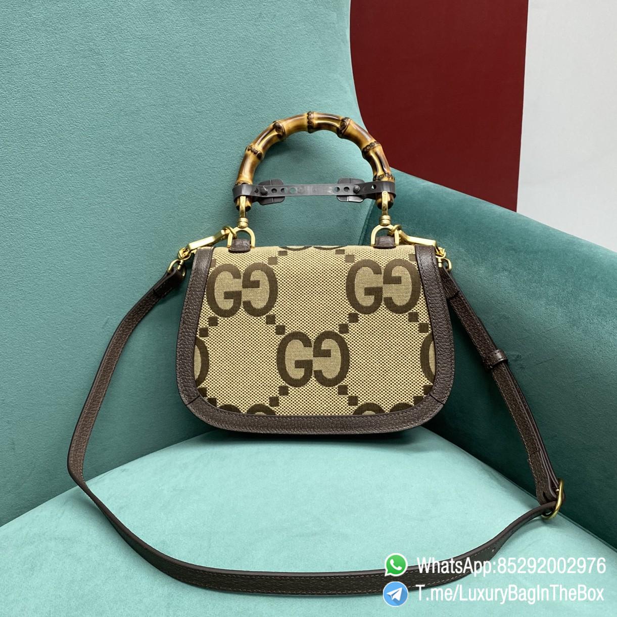 Top Quality Luxury Handbag Bamboo 1947 Jumbo GG Small Top Handle Bag SKU ‎675797 UKMDT 2570 04